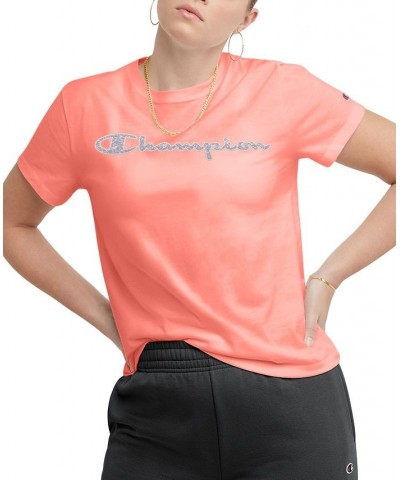 Women's Classic Logo T-Shirt Pink $21.00 Tops