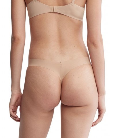 Women's Invisibles 3-Pack Thong Underwear QD3558 Light Caramel $20.70 Panty