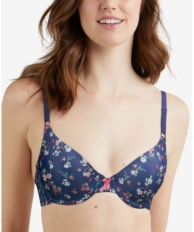 One Fab Fit T-Shirt Shaping Underwire Bra 7959 Blue $12.42 Bras