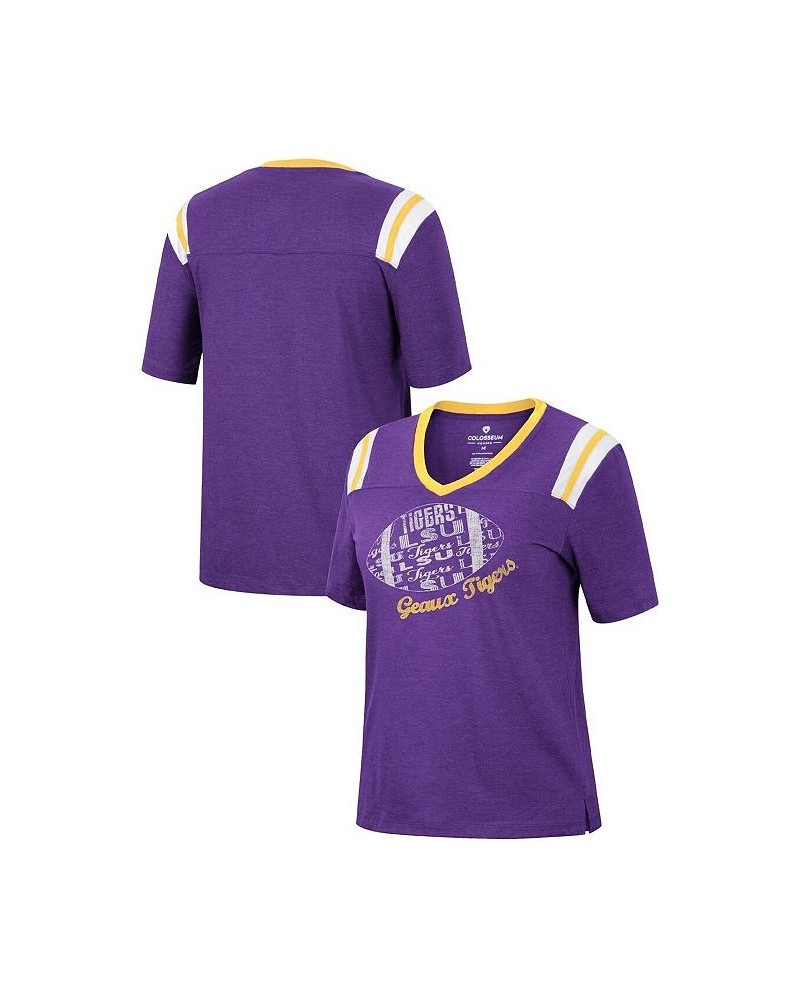 Women's Heathered Purple LSU Tigers 15 Min Early Football V-Neck T-shirt Heathered Purple $16.80 Tops
