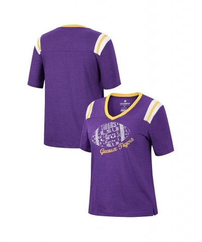 Women's Heathered Purple LSU Tigers 15 Min Early Football V-Neck T-shirt Heathered Purple $16.80 Tops