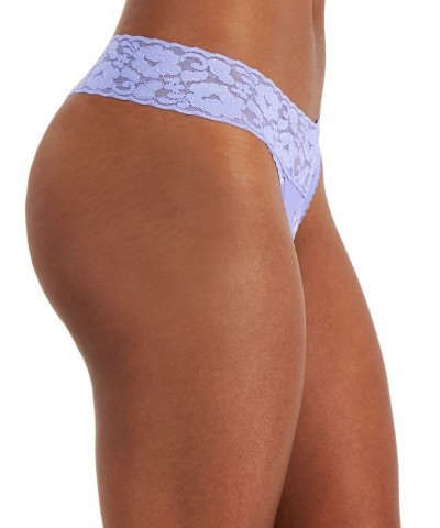 Women's Lace-Trim Thong Underwear Butterfly $7.56 Panty