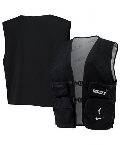 Women's Black WNBA Full-Snap Vest Black $40.50 Vests