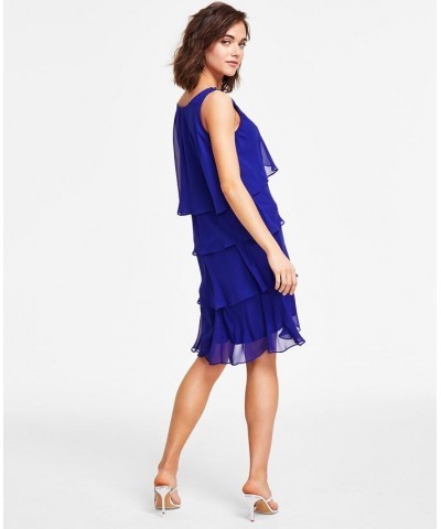 Tiered Chiffon Dress Iris $38.15 Dresses