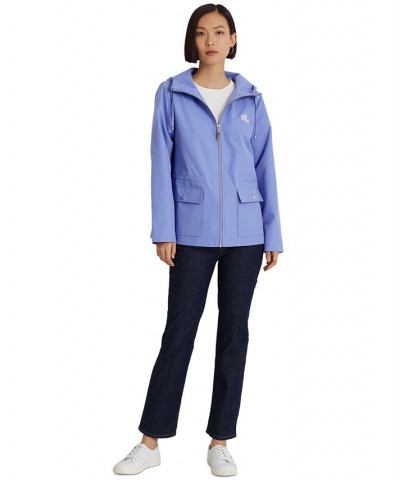 Women's Packable Full-Zip Anorak Windbreaker Blue $46.02 Coats