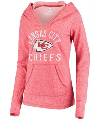 Women's Red Kansas City Chiefs Doubleface Slub Pullover Hoodie Red $38.25 Sweatshirts