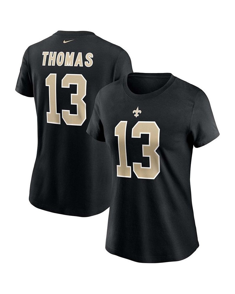 Women's Michael Thomas Black New Orleans Saints Name Number T-shirt Black $21.15 Tops