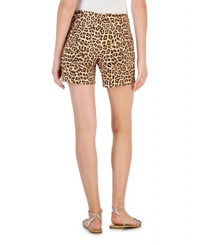 Women's Curvy Printed Pull-On Shorts Classic Cheetah $14.70 Shorts