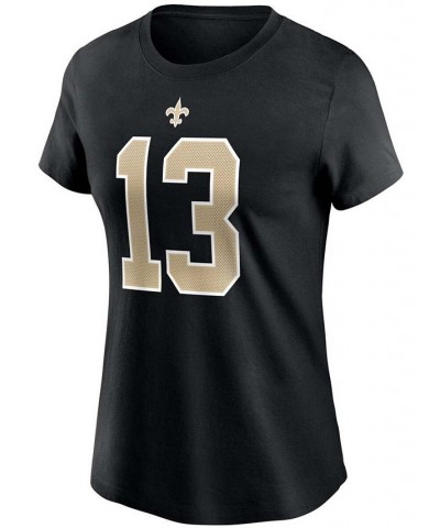 Women's Michael Thomas Black New Orleans Saints Name Number T-shirt Black $21.15 Tops