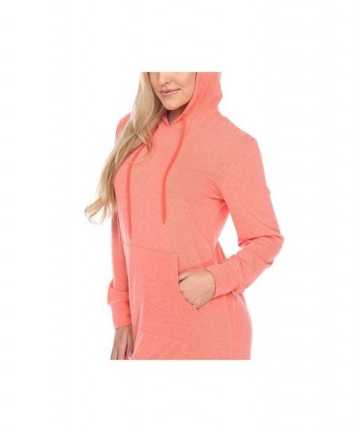 Women's Hoodie Sweatshirt Dress Light Pink $28.56 Dresses