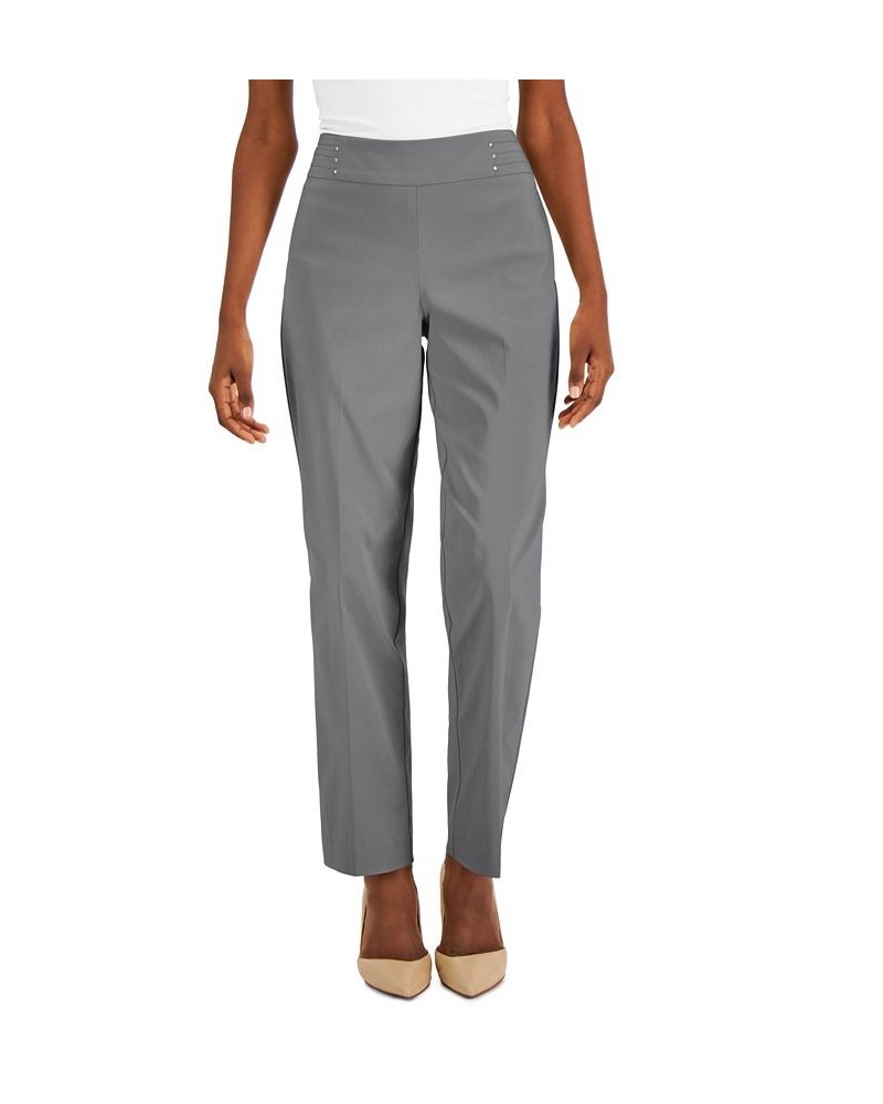 Studded Pull-On Pants Petite & Petite Short Lunar Grey $13.34 Pants