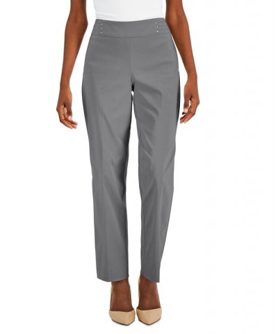 Studded Pull-On Pants Petite & Petite Short Lunar Grey $13.34 Pants