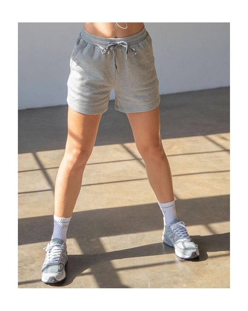 Rebody French Terry Biker Sweatshorts for Women Gray $31.50 Shorts