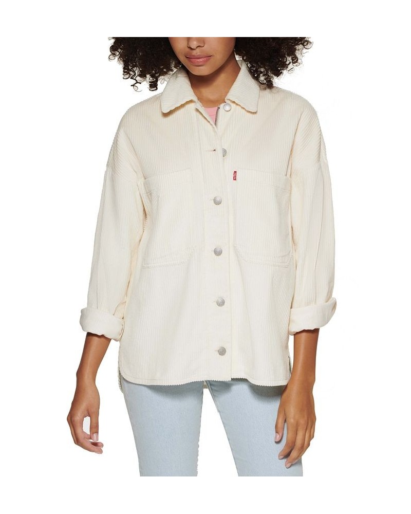 Women's Zip-Front Shacket Buttercream $32.20 Jackets