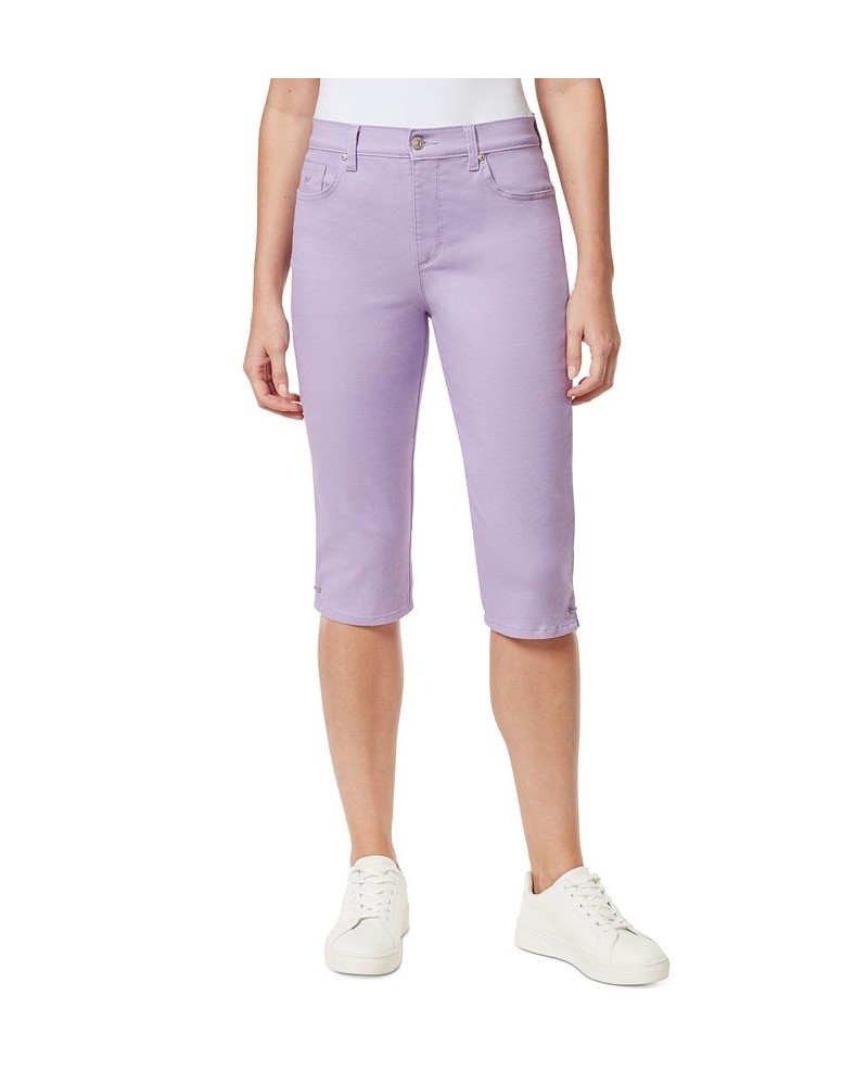 Women's Amanda High-Rise Skimmer Capri Jeans Purple $33.92 Jeans