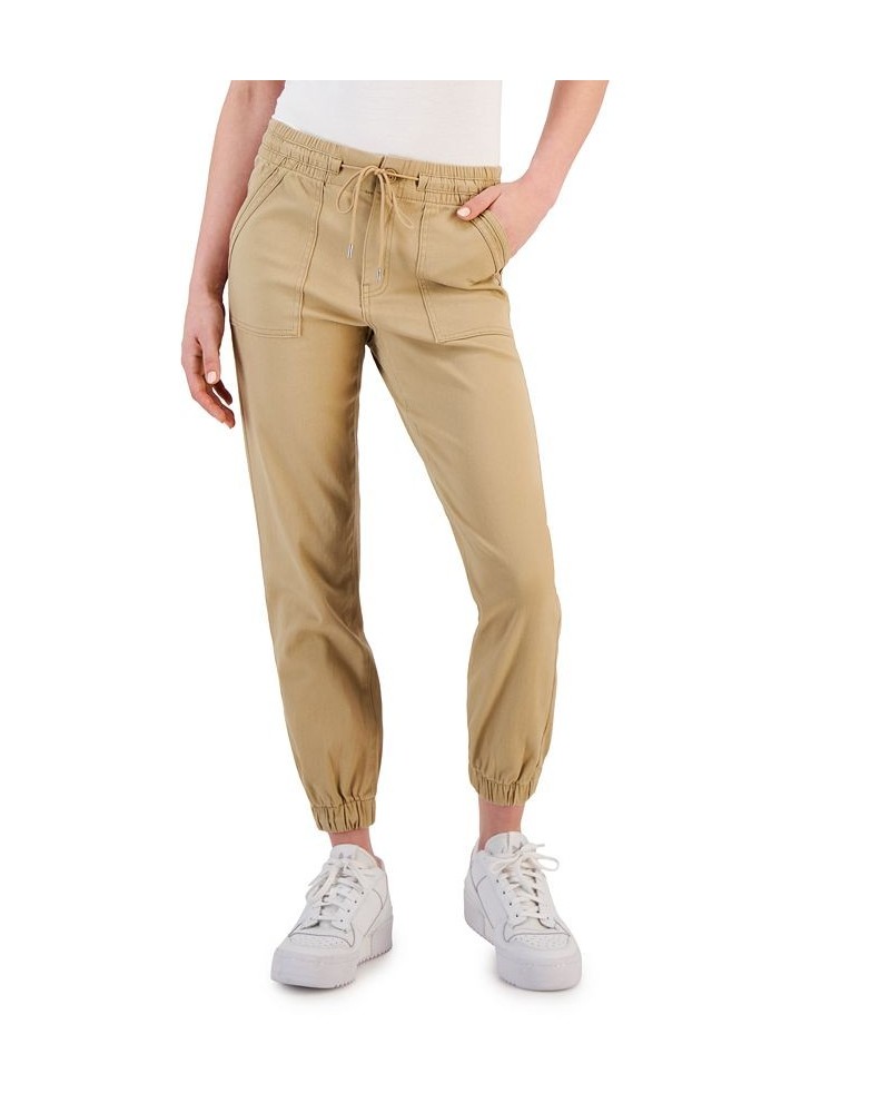 Women's Elastic-Cuff Pull-On Denim Jogger Pants Ant $14.79 Pants