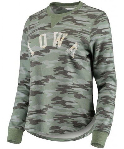 Women's Camo Iowa Hawkeyes Comfy Pullover Sweatshirt Camo $35.99 Sweatshirts