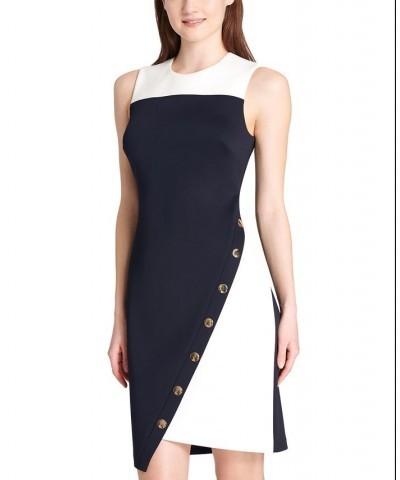 Petite Embellished Sleeveless Sheath Dress Sky Cap/ivory $39.24 Dresses