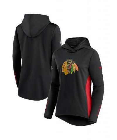 Women's Branded Black and Red Chicago Blackhawks Authentic Pro Locker Room Pullover Hoodie Black, Red $42.30 Sweatshirts
