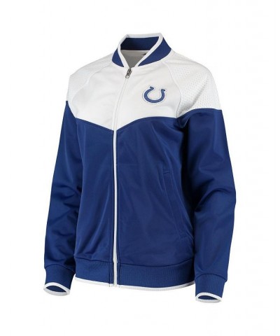 Women's Royal and White Indianapolis Colts Wildcard Full-Zip Raglan Track Jacket Royal, White $46.55 Jackets