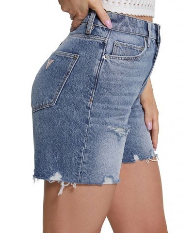 Women's 80s Distressed Denim Pedal Shorts Repose $49.68 Shorts