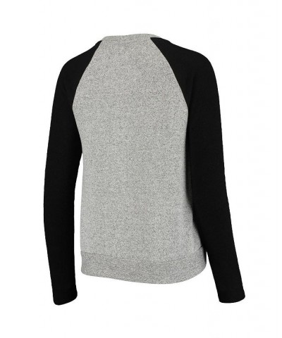 Women's Branded Gray Prestige Camo Raglan Crew Neck Sweatshirt Gray $27.60 Sweatshirts