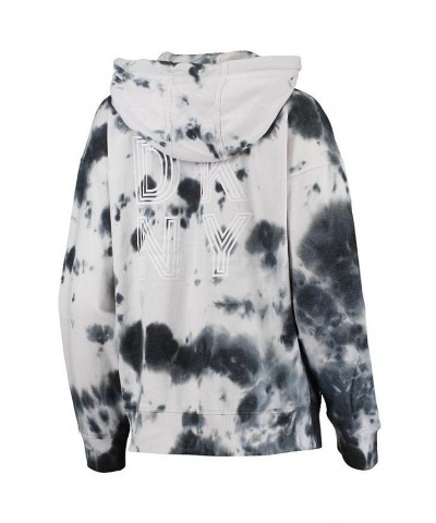 Women's White Black Cleveland Browns Dakota Oversized Tie-Dye Half-Zip Hoodie White, Black $45.15 Sweatshirts