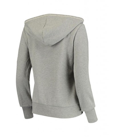 Women's Heathered Gray Houston Rockets French Terry Lining Thumbhole Pullover Hoodie Heathered Gray $31.50 Sweatshirts