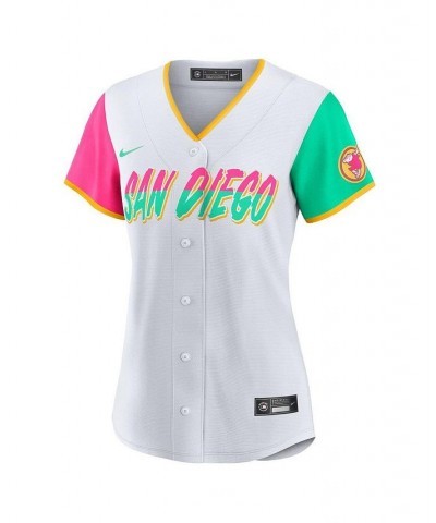 Women's Fernando Tatis Jr. White San Diego Padres 2022 City Connect Replica Player Jersey White $74.80 Jersey