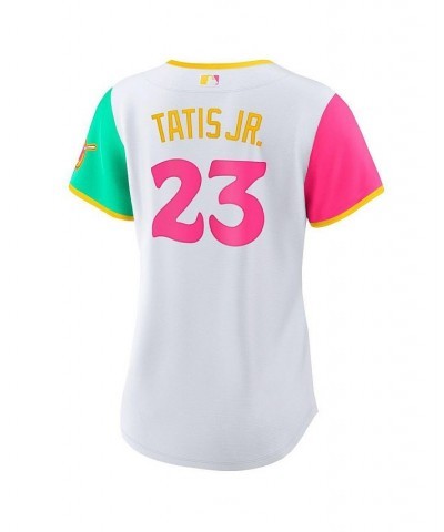 Women's Fernando Tatis Jr. White San Diego Padres 2022 City Connect Replica Player Jersey White $74.80 Jersey