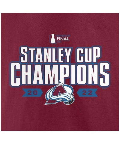 Women's Branded Burgundy Colorado Avalanche 2022 Stanley Cup Champions Jersey Roster V-Neck T-shirt Burgundy $18.48 Tops