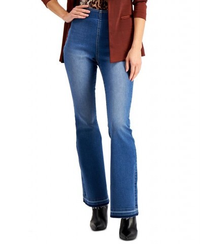 Women's High Rise Pull-On Flare Jeans Light Wash $26.54 Jeans