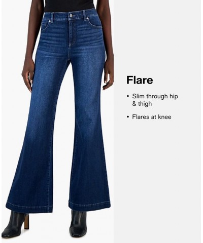 Women's High Rise Pull-On Flare Jeans Light Wash $26.54 Jeans