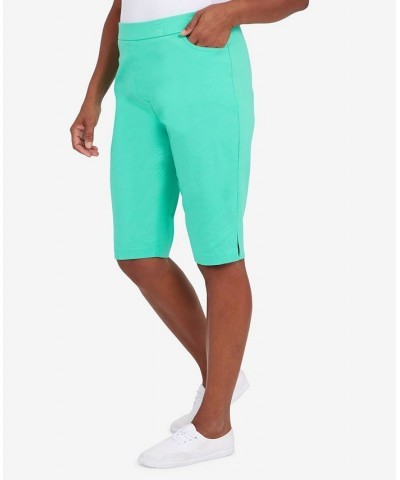 Women's Missy Classics Allure Bermuda Shorts Green $32.16 Shorts