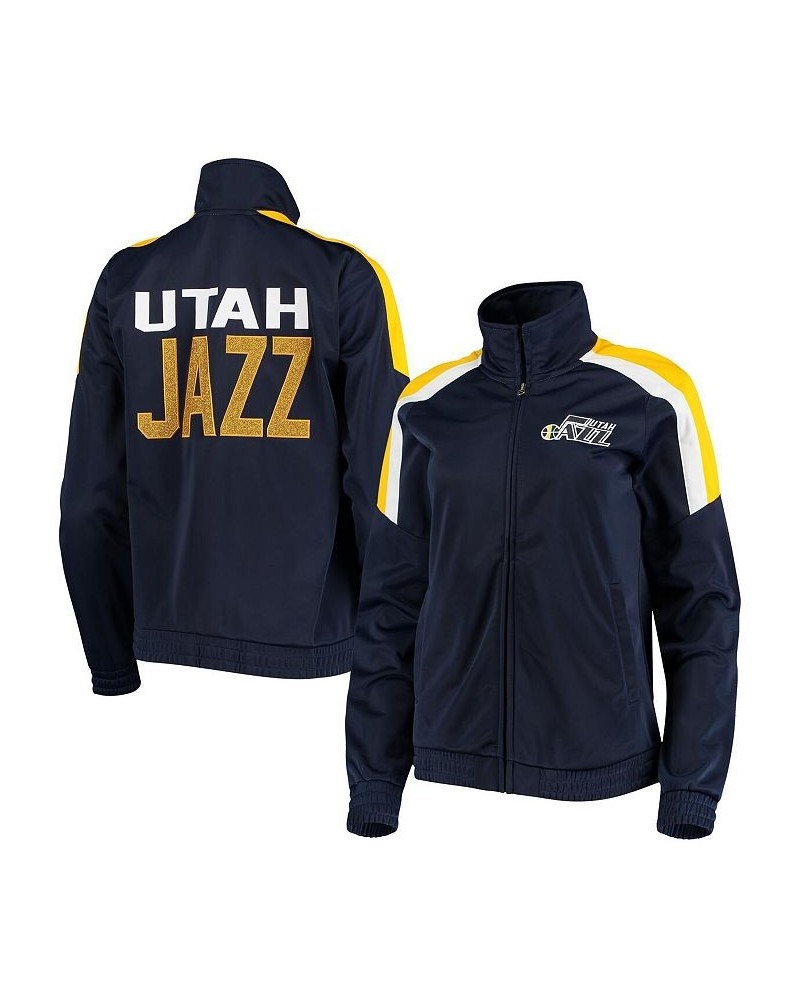 Women's Navy Utah Jazz Jump Shot Full-Zip Track Jacket Navy $28.98 Jackets