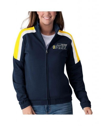 Women's Navy Utah Jazz Jump Shot Full-Zip Track Jacket Navy $28.98 Jackets