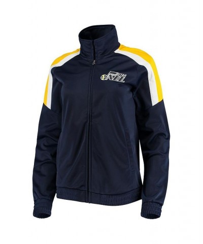 Women's Navy Utah Jazz Jump Shot Full-Zip Track Jacket Navy $28.98 Jackets