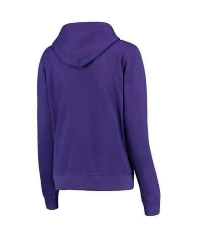 Women's Purple Clemson Tigers Arched Name Full-Zip Hoodie Purple $35.09 Sweatshirts