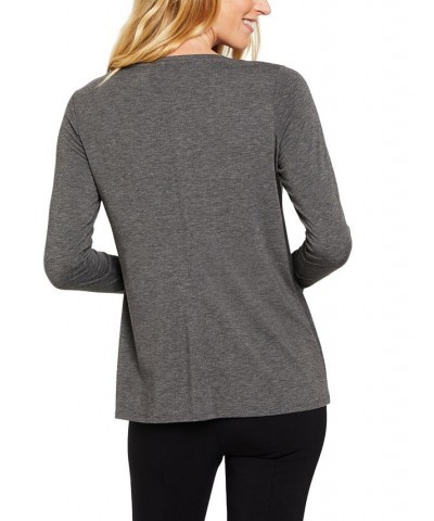 Crewneck Nursing T-Shirt Grey $16.80 Tops