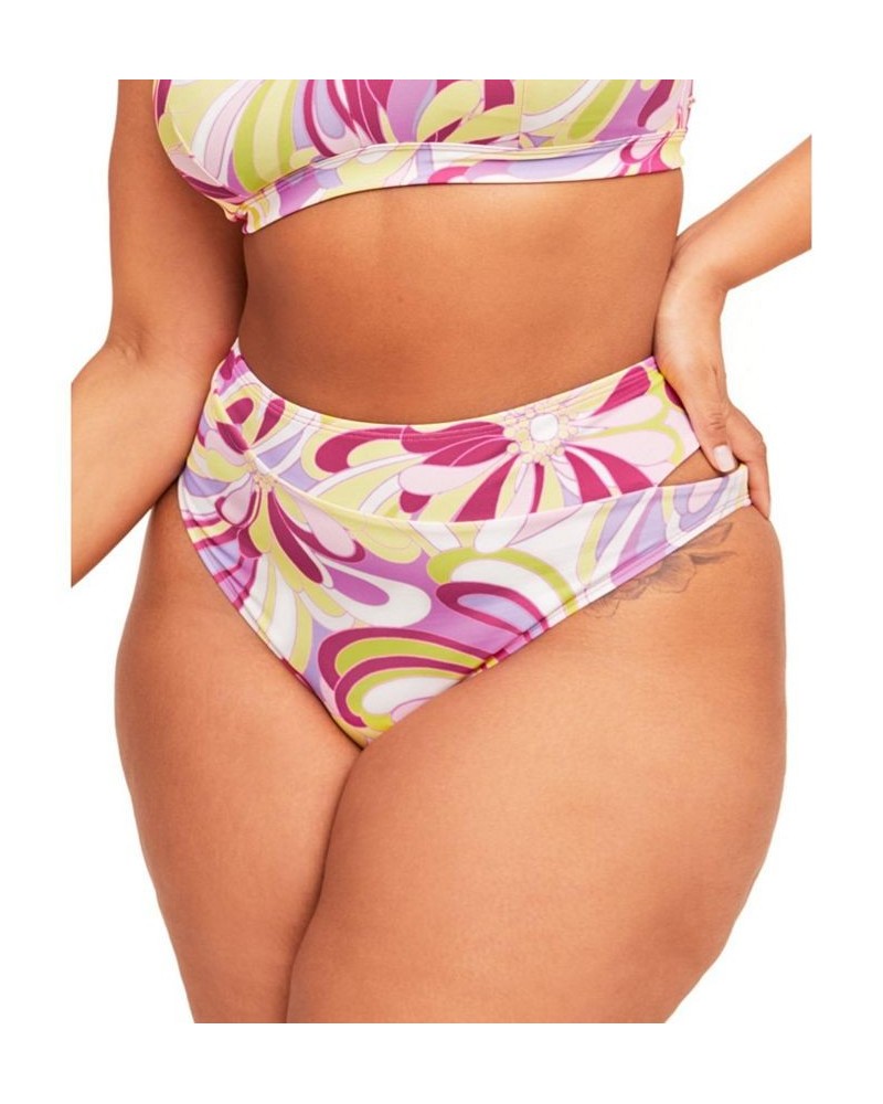 Darby Women's Plus-Size Swimwear High-Waist Bikini Bottom Pink $10.48 Swimsuits