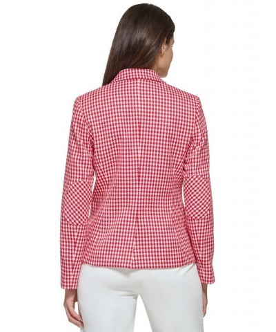 Women's Blazer Top & Sailor-Button Pantsuit Scarlet/Ivory $81.12 Pants