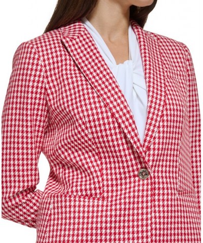 Women's Blazer Top & Sailor-Button Pantsuit Scarlet/Ivory $81.12 Pants