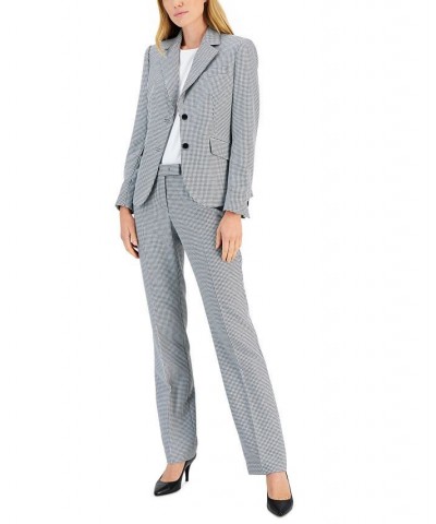 Women's Mini Houndstooth Two-Button Jacket & Flare-Leg Pants & Pencil Skirt Anne Black Combo $118.90 Suits