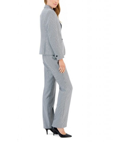 Women's Mini Houndstooth Two-Button Jacket & Flare-Leg Pants & Pencil Skirt Anne Black Combo $118.90 Suits