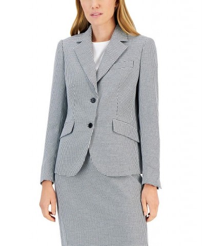 Women's Mini Houndstooth Two-Button Jacket & Flare-Leg Pants & Pencil Skirt Anne Black Combo $118.90 Suits