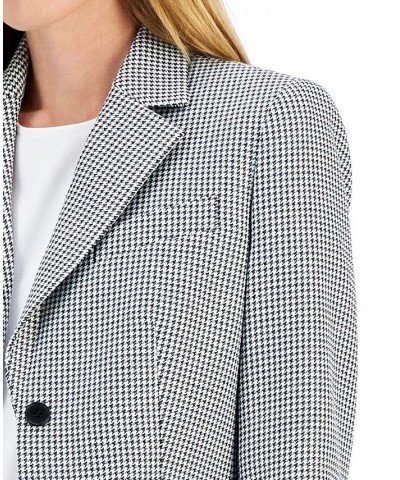 Women's Mini Houndstooth Two-Button Jacket & Flare-Leg Pants & Pencil Skirt Anne Black Combo $118.90 Suits