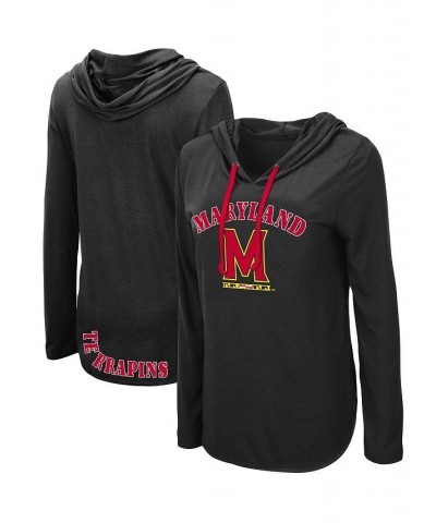 Women's Black Maryland Terrapins My Lover Hoodie Long Sleeve T-shirt Black $18.45 Tops