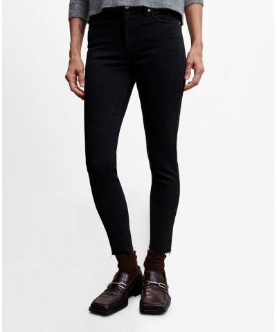 Women's Skinny Cropped Jeans Black Denim $29.40 Jeans