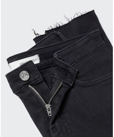 Women's Skinny Cropped Jeans Black Denim $29.40 Jeans