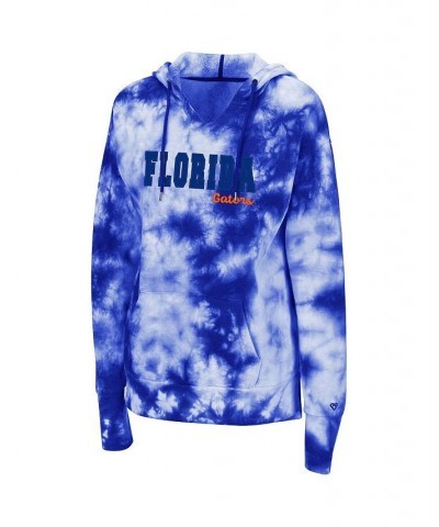 Women's Royal Florida Gators Shavonee Tie-Dye Pullover Hoodie Royal $27.00 Sweatshirts